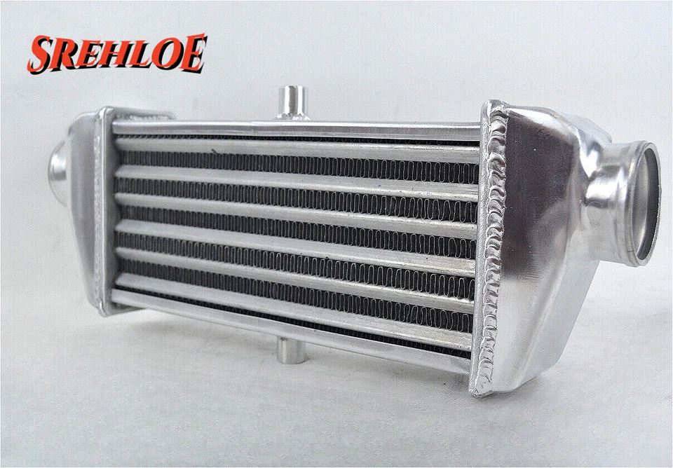 17"x5"x3" UNIVERSAL ALUMINUM TURBO INTERCOOLER 2.25" IN/OUTLET FRONT MOUNT - Image 3 of 4