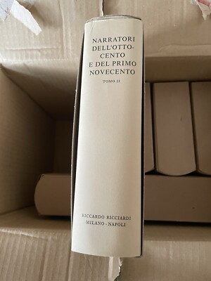 BUCH ERZÄHLER DES 19. UND 20. JAHRHUNDERTS RICCARDO RICCIARDI MAILAND NEAPOLI