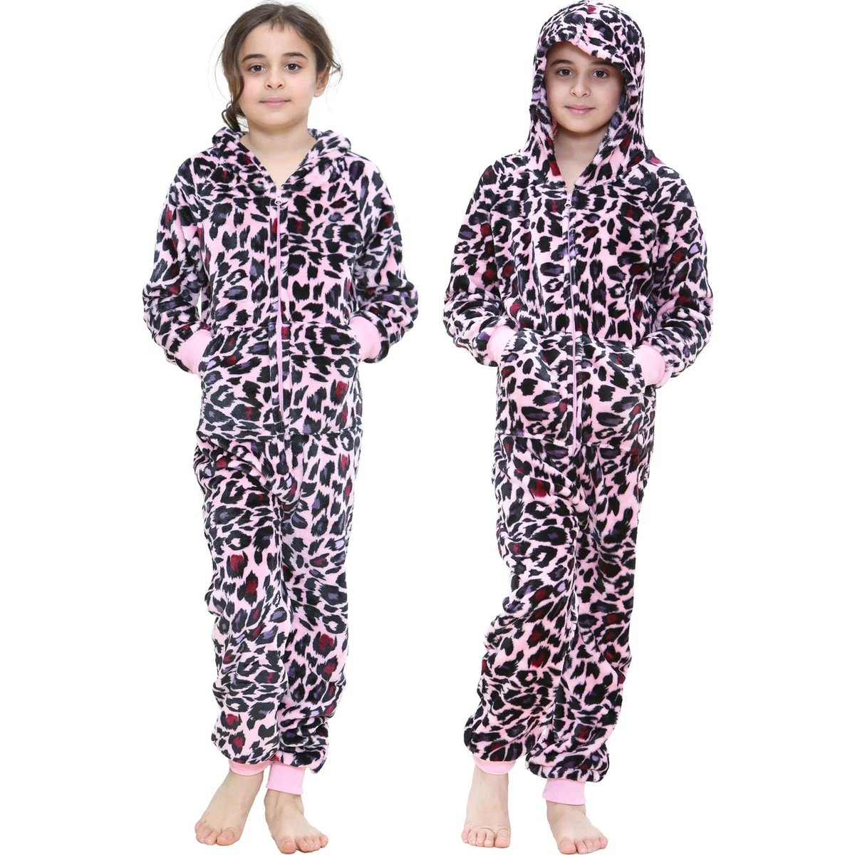 Combinaison Pyjama Léopard Fille