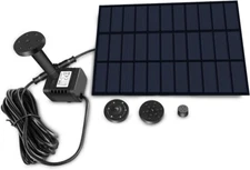"Fuente solar con bomba de agua de panel para baño de pájaros Kit de panel solar