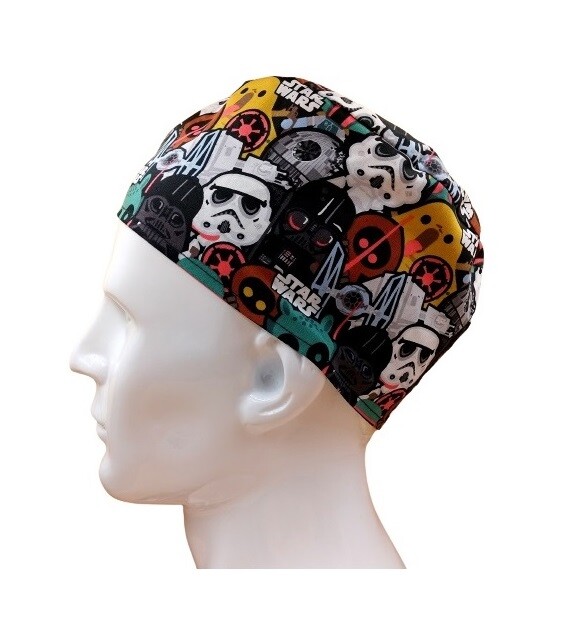 Surgical Caps For Women Long Hair Cute Fish Print Scrub Cap