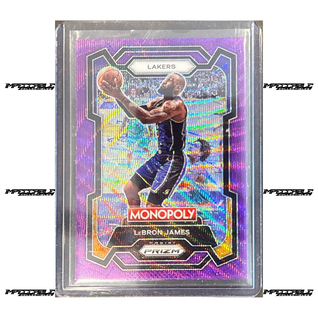 2023-24 Panini Prizm Monopoly - Purple Wave Prizm #40 LeBron James