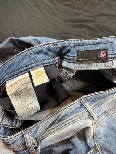 Diesel Industry Zatiny Regular Bootcut Men’s Jeans Sz 38x33 Light Blue Wash Prem - Picture 12 of 23