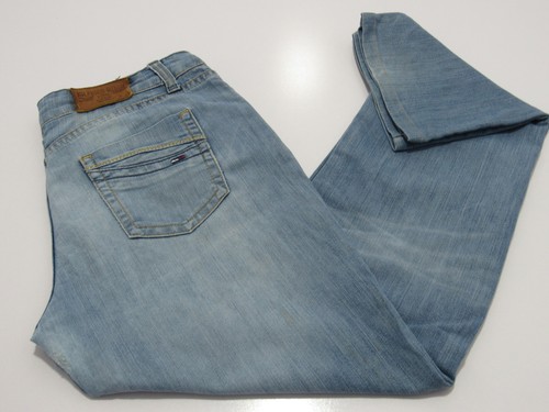Hilfiger MENS Denim Stretch Regular straight Jeans W32 / L30 UK 14 REF (14388)