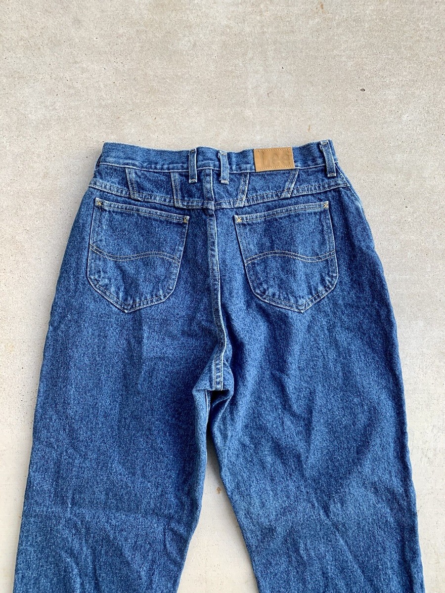 Vintage 90s Lee Mom Jeans High Waisted Size 14 Long Made in USA