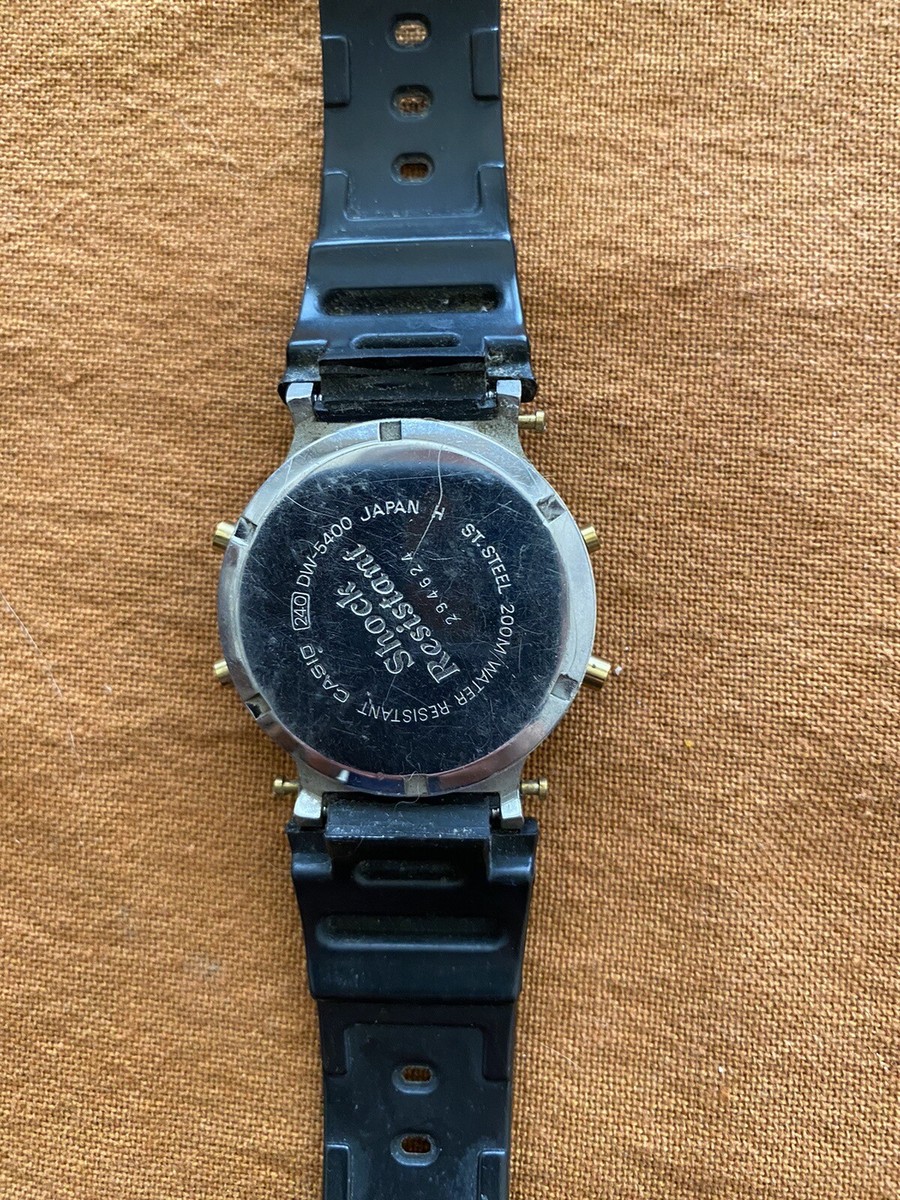 Casio G Shock DW-5400C-9 (1985)Gold Button Extremely Rare. | eBay