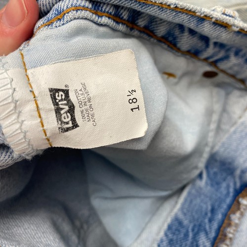VTG 90s Levi’s 31950-0234 Orange Tab Blue Jeans 18 1/2 Husky Boys 29x28 - Picture 5 of 14