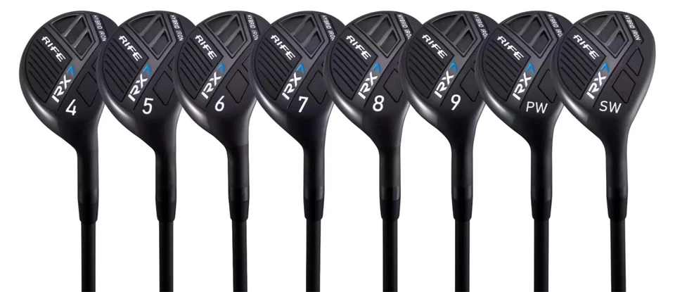 Mens Rife Golf RX7 Hybrid Irons Set #4-SW Regular Flex Graphite Right Handed - Image 2 of 4