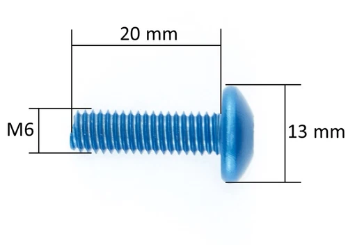 Linsenkopf Schrauben Aluminium Torx M5 M6 Alu eloxiert Linsenkopfschrauben 5 6mm - Bild 9 von 9