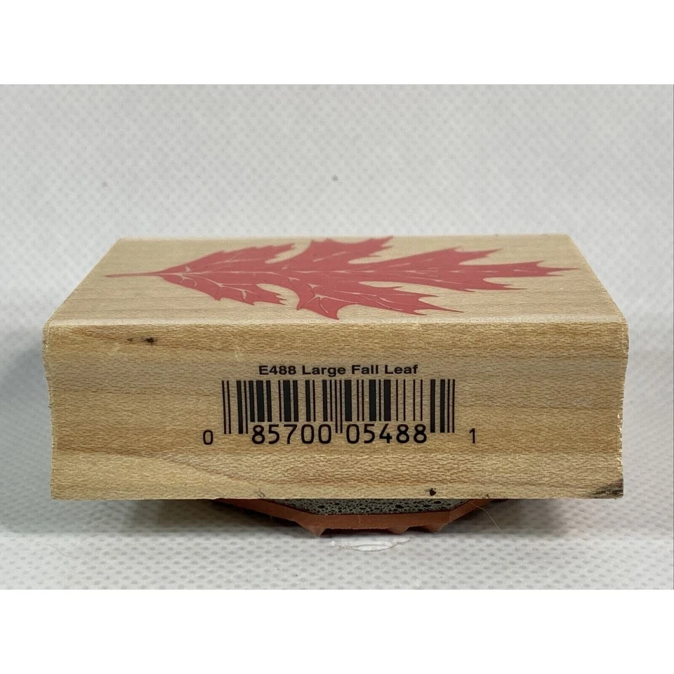 Hero Arts大号秋叶E488橡皮图章 — 第 3/4 张图片