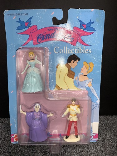 Disney Cinderella Collectibles 3 Pc Set In Original Package New Sealed