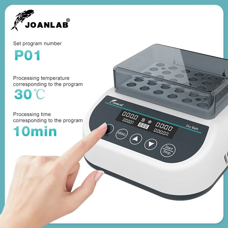 JOANLAB 实验室加热干浴 1.5 毫升孵化器实验室温控块 — 第 3/4 张图片