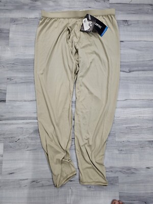 Mens POLARTEC Power Dry Drawers Thermal Pants Cold Weather Extra Large Light