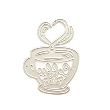 Heart Coffee Metal Die Cuts Embossing Template Stencil Scrapbooking for Card Die