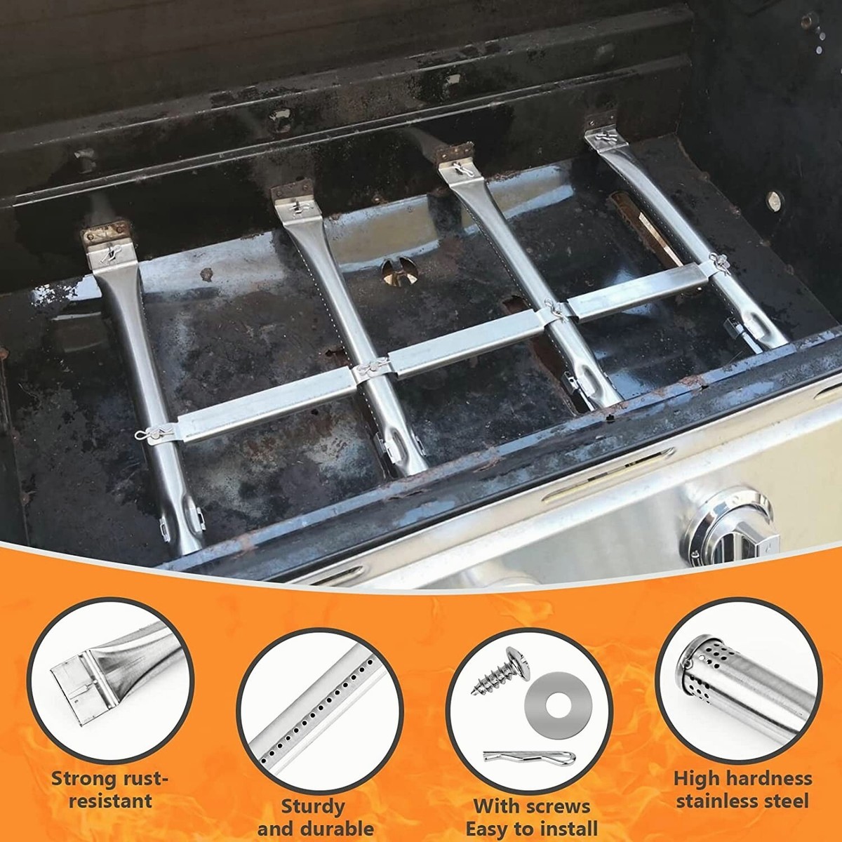 Charbroil Grill Replacement Parts 3-Pack Grill Heat Plates