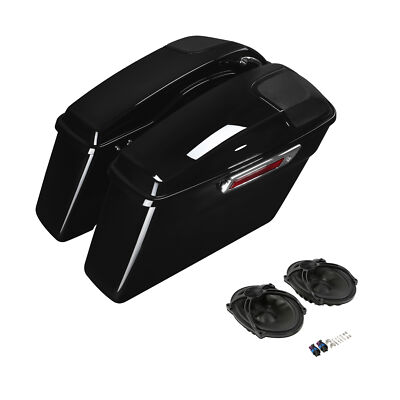 Hard Saddlebags 5 x7'' Speakers Lids Fit For Harley Touring Road Glide 2014-2023