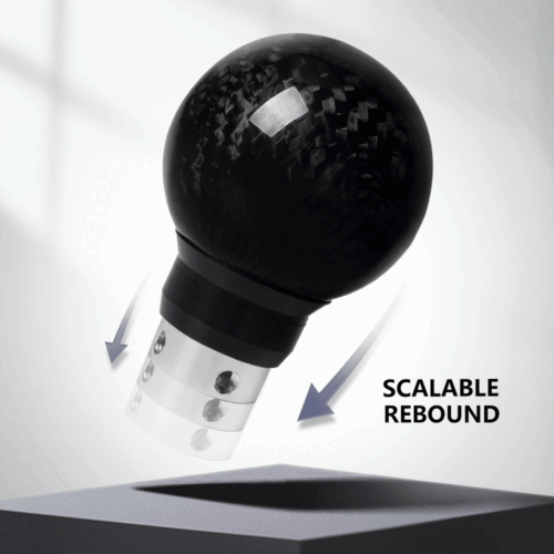 Carbon Fiber Automatic AT MT Car Gear Shift Knob Shifter Push Button Press Style - Bild 5 von 9