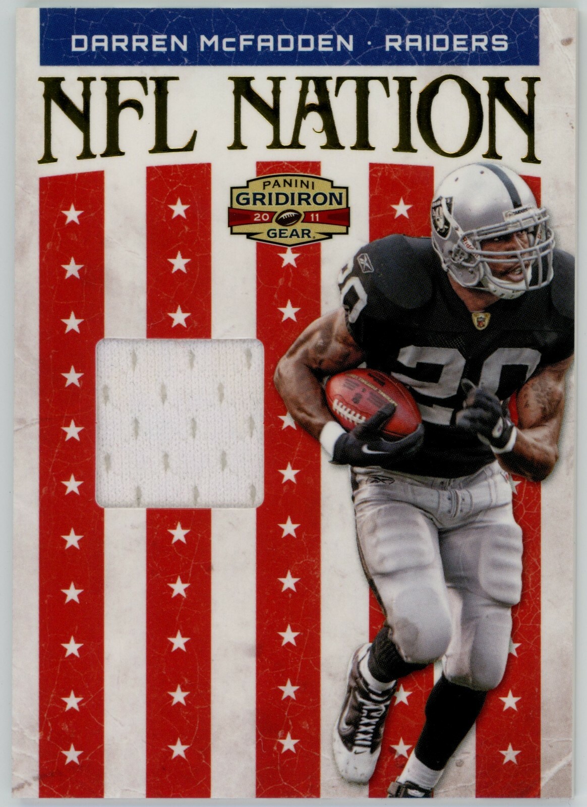 2011 Gridiron Gear NFL Nation Darren McFadden Jersey 203/250 #5