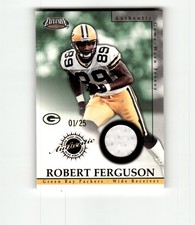 2002 Pacific Exclusive Robert Ferguson Game Worn Jerseys Gold #/25 #18