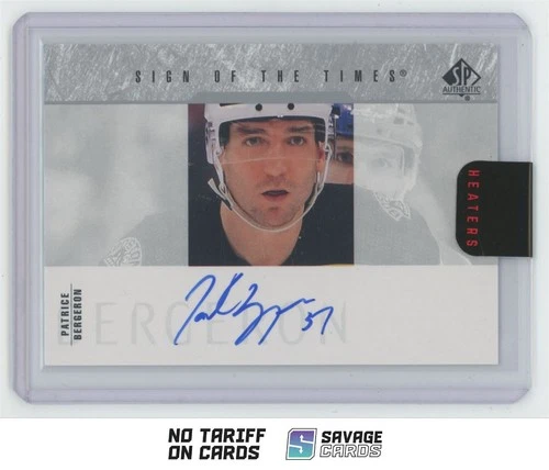 2023 SP Authentic Hockey Patrice Bergeron #SOTT1-PB