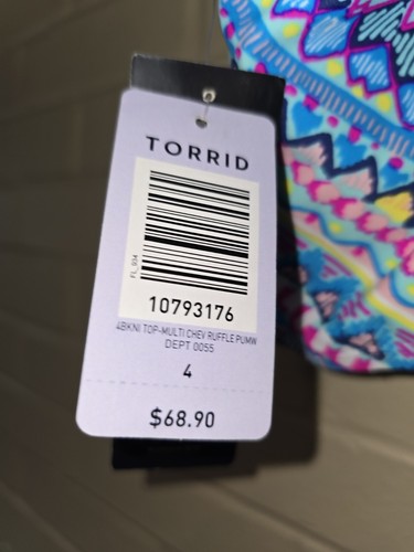Nuevo Top de Natación Torrid Multicolor - Talla 4X - Imagen 4 de 4