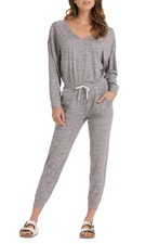 Vuori Women's Lux Performance Long Sleeve Jumpsuit - Clay Heather, LARGE NEW 