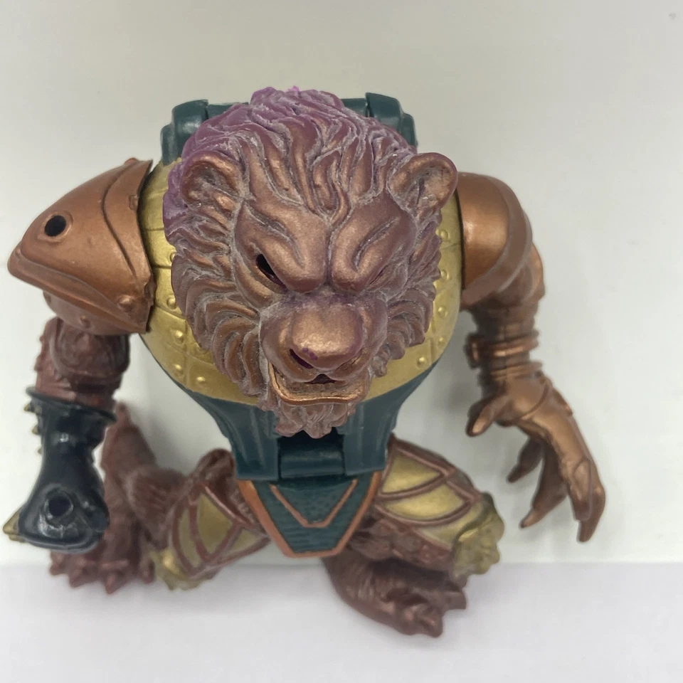 Figura León Conquistador Guerreros de Batalla Mighty Max 1994 Bluebird Toys *Incompleta Foto 3 de 4