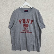 Vintage FDNY Fire Department New York 9/11 Memorial Shirt Heather Gray Honor 2XL
