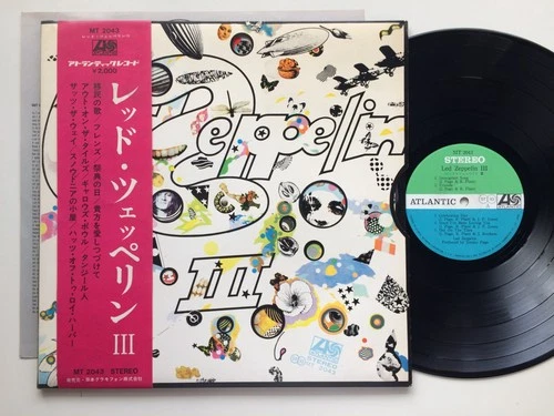 "Led Zeppelin III" w/OBI JAPAN 1st ORIGINAL LP ATLANTIC STEREO MT 2043
