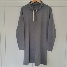 GAP Women’s Sweatshirt Dress Grey Heather Funnel Neck Size M Medium Soft Cotton