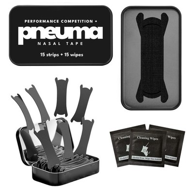 Pneuma Nasal Strips   Performance Competition Plus   Extra Black   Men s Fit 