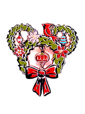Disney Exclusive Christmas Holiday Wreath Series Pin 2022 Mickey Mouse Authentic