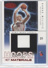 2004-05 Hoops Hot Prospects Materials Red 25/50 Darko Milicic #HM-DM 0f8