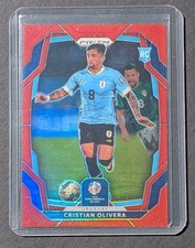 2024 Panini Prizm CONMEBOL Copa America Cristian Olivera #100 Red #/199