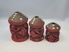Palestinian embroidery Al-Mahbash coffee grinder, 3 Piece, No Sticks