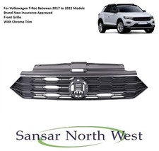 For Volkswagen T-Roc - Front Grille - Black  -  2017 to 2022 Models