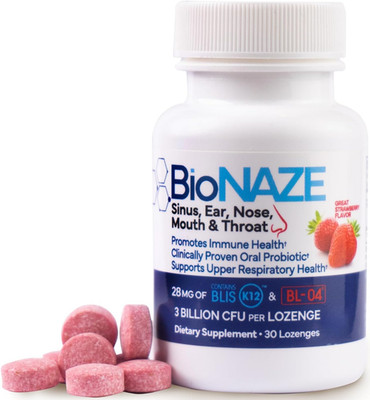 Oral Probiotic BLIS K12 & BL-04 for Sinus, Tonsil Stones, Bad Breath, Post Nasal