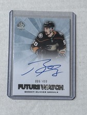 2021-22 SP Authentic Retro Future Watch Auto Benoit-Olivier Groulx #RFWA-BG /499