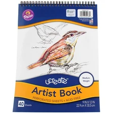 2 Pack Pacon Ucreate Perforated Sheets Medium Weight Artist Book, 40 Ct