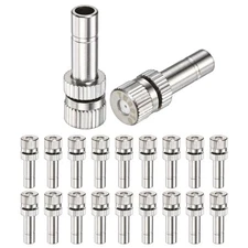 20Pcs Brass Misting Nozzles, 0.031"/0.8mm Mister Heads Outdoor Cooling System