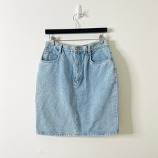 Bill Blass Vintage 90 s Y2k Trendy Denim Jean Midi Skirt