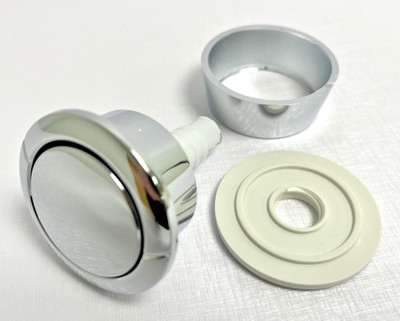 WC EINZEL SPÜLVENTIL WC KABEL DRUCKKNOPF WIRQUIN JOLLYFLUSH WEISS NUSS