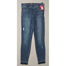 Spanx Womens Leggings Skinny Distressed Denim Jeans Small Wash Blue Size NWT
