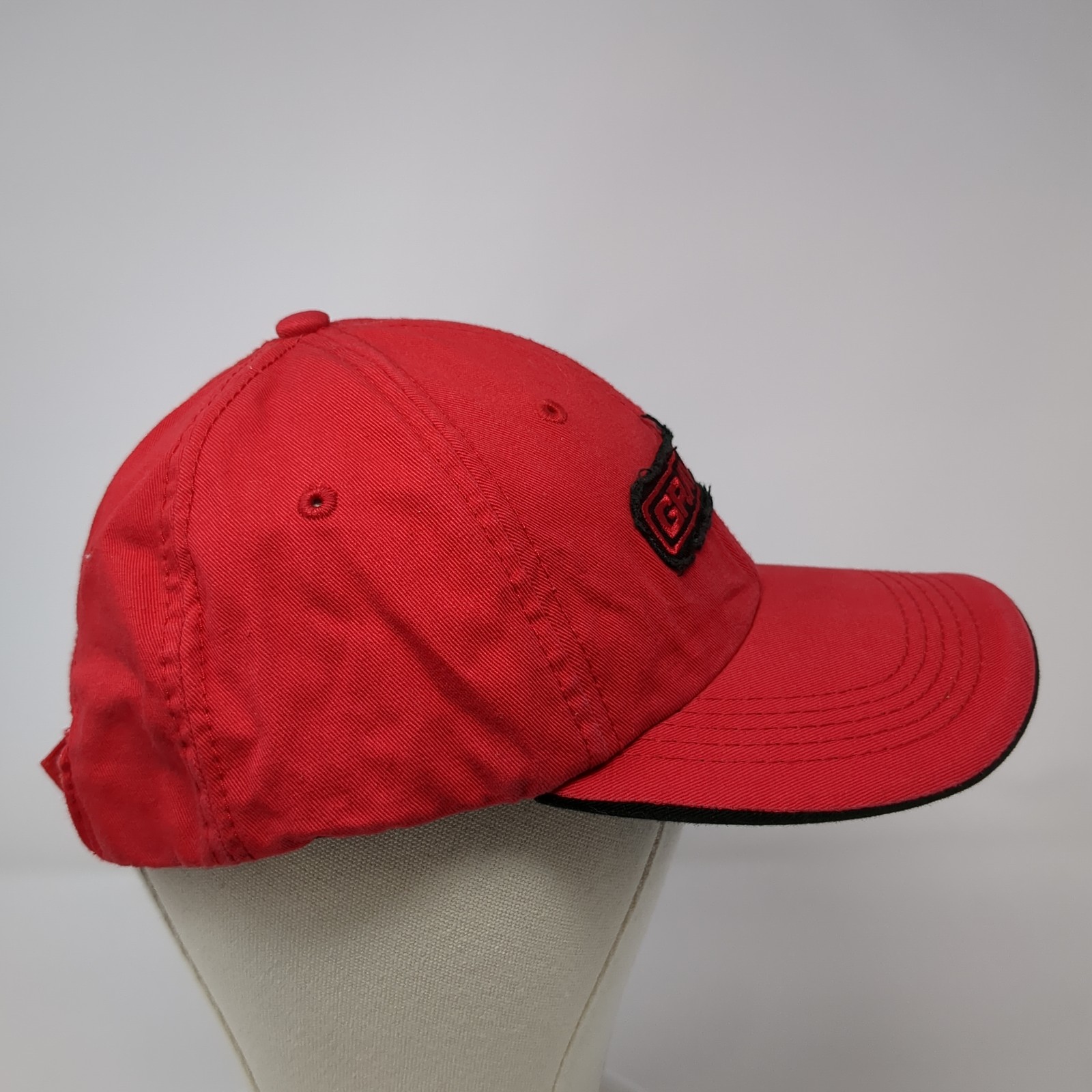 Gravely Patch Strapback Hat Red One Size Adjustab… - image 5