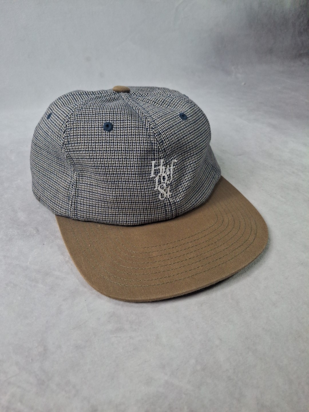 Huf Hat Cap Snap Back Gray/Tan Patch Skateboardin… - image 6