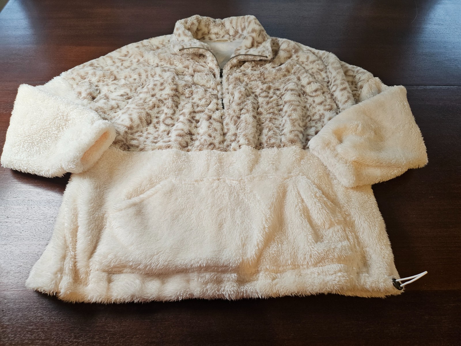 Entro Quarter Zip Pullover Leopard Print Pullover… - image 1