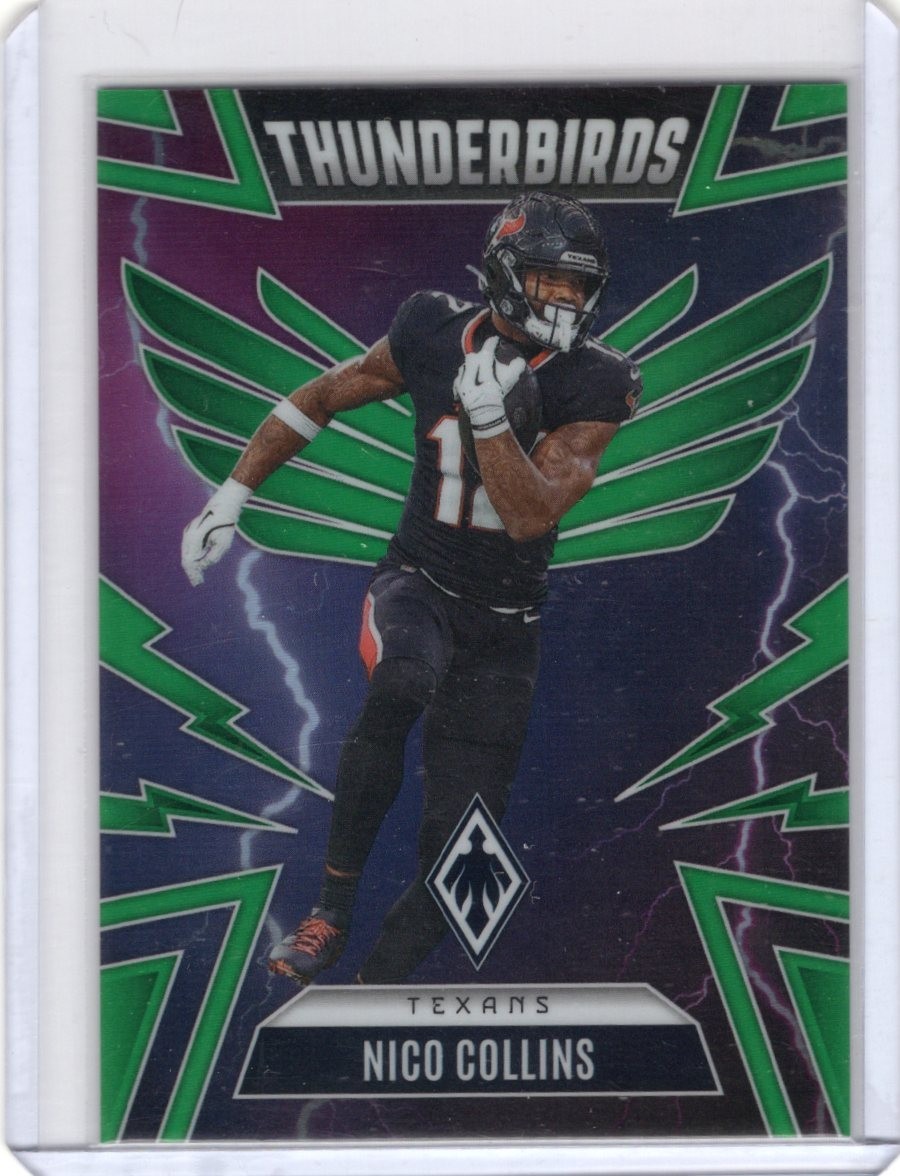 Nico Collins 2025 Panini Phoenix Thunderbirds Green /99 #20