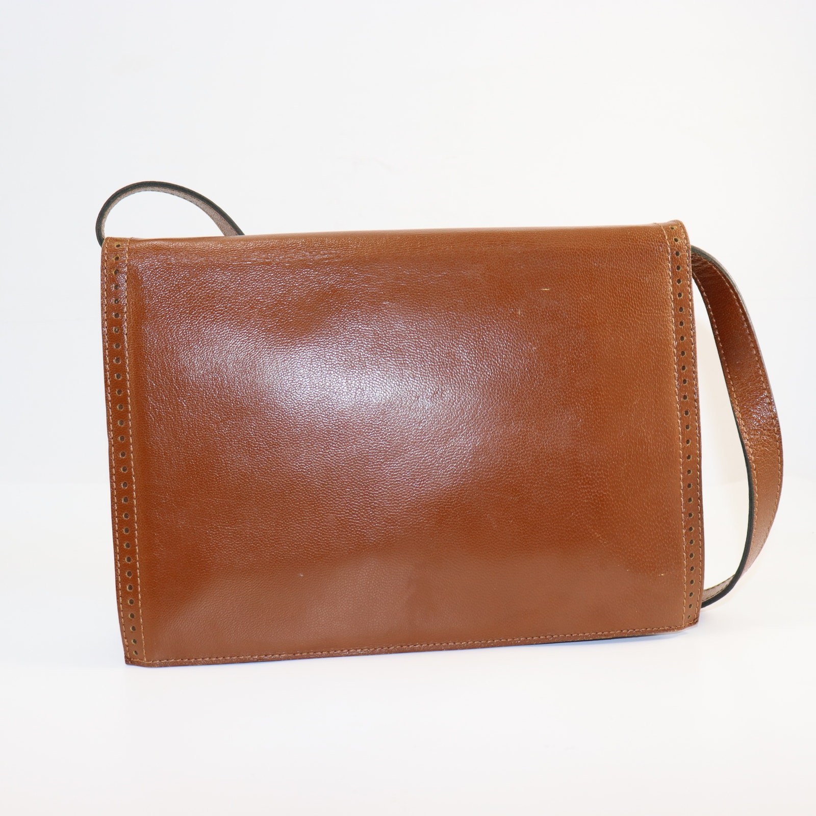 Borsa Yves Saint Laurent vintage in pelle marrone a due vie borsa YSL