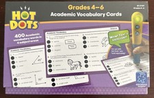 Hot Dots Grades 4-6 Academic Vocabulary Cards EI2789
