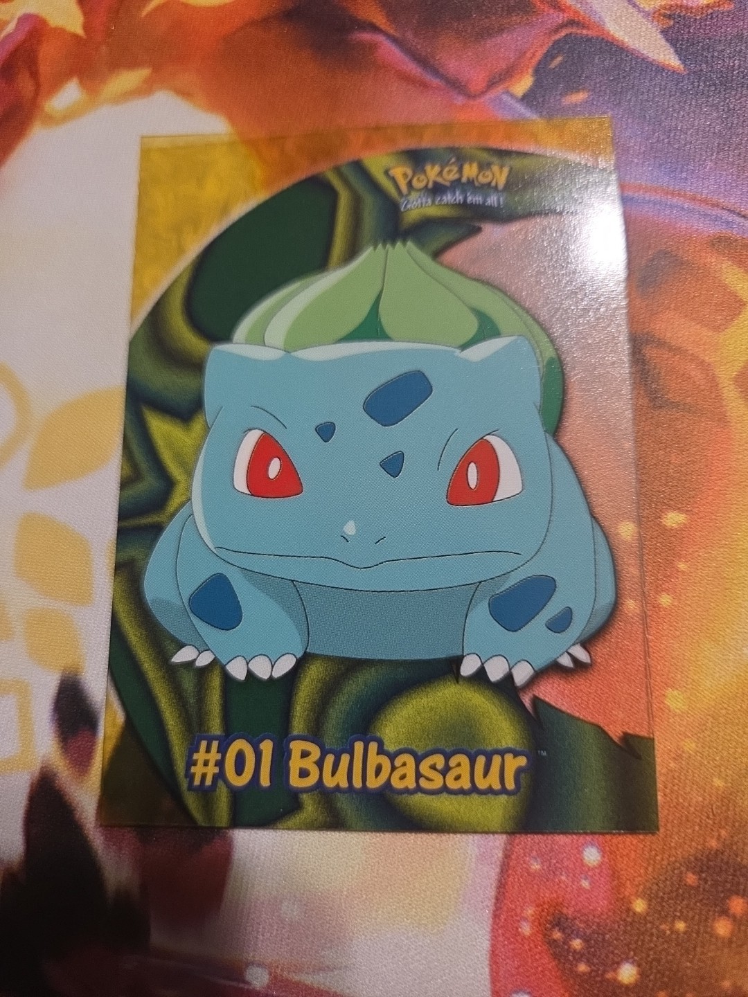 Pokémon Clear Card Bulbasaur #01 TOPPS PC2 TV Animation 2000 NM